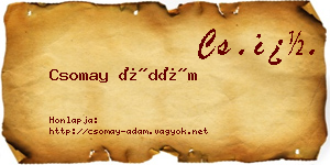 Csomay Ádám névjegykártya