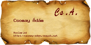 Csomay Ádám névjegykártya